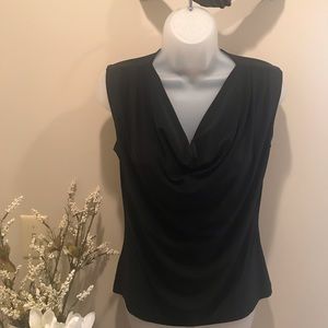 Jennie & Marlis Black Sleeveless Cowl Neck Size S